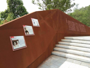 深圳耐候钢挡土墙